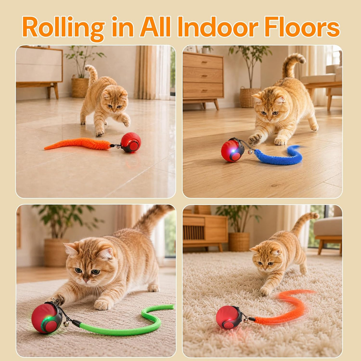Geamen Interactive Cat Toys with Bird Sounds