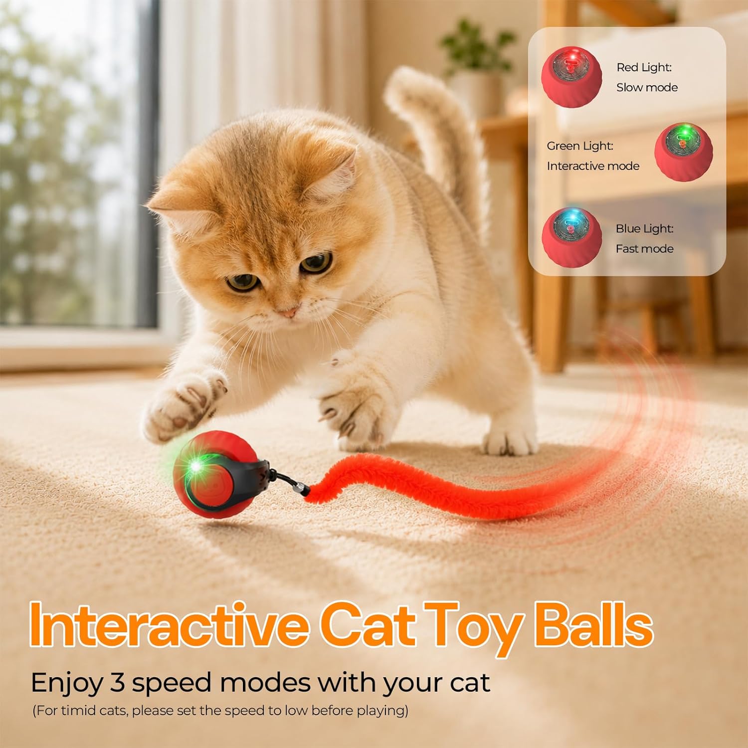 Geamen Interactive Cat Toys with Bird Sounds